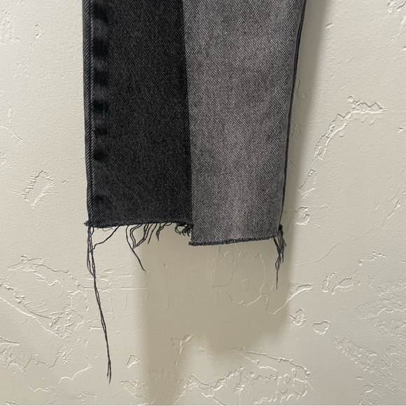 NWT Levi’s 501 Original Spliced Jeans Washed Black Women’s Size 29x30 Straight - Picture 8 of 16